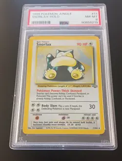 Snorlax PSA 8 Jungle Holo Unlimited 11/64 1999 Pokemon Base Set NM-MT - Image 1