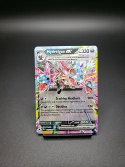Pokemon TCG Hydreigon EX 119/1912024 Ultra Rare Full Art Holo Surging Sparks - Image 1