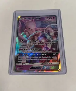 Mewtwo GX SM196 SM Black Star Promo HOLO RARE Pokemon TCG - Near Mint - Image 3