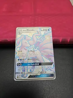 Pokemon Alolan Ninetales GX TCG Full Art SV53/SV94 NM Hidden Fates Shiny Vault - Image 1