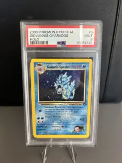 Pokemon TCG Giovanni's Gyarados Holo 5/132 Gym Challenge PSA 9 - Image 1