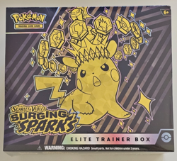 Pokemon Surging Sparks ETB Pokemon Center Exclusive SEALED Elite Trainer Box - Image 1