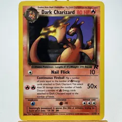 2000 Pokemon Dark Charizard • Team Rocket 21/82 • Light Play - Image 1