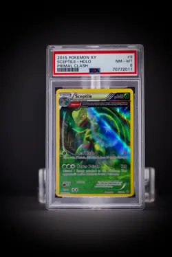 2015 Pokemon XY Sceptile Foil Primal Clash 9 PSA 8 - Image 2