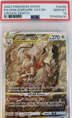 Pokemon Hisuian Zoroark VSTAR GG56/GG70 Galarian Gallery PSA 10 Fast Shipping - Image 2