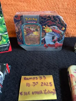 Pokemon TCG Skeledirge EX Tin - Paldea Legends Sealed+ Battle deck lot and tin - Image 2