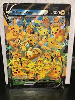 Pikachu V-UNION SWSH142 Pokemon Black Star Promo Jumbo - Image 1