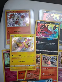 Pokemon TCG Lot Of 33, 16 Holos, 7 V's, 4 Baby Shinies, And Etc - Image 2