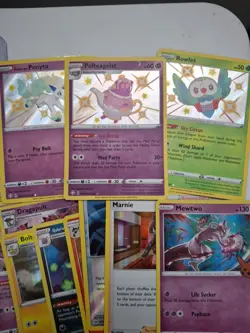 Pokemon TCG Lot Of 33, 16 Holos, 7 V's, 4 Baby Shinies, And Etc - Image 3