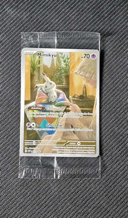 SEALED Pokemon Mimikyu SVP 075 Paldean Fates Black Star Promo NM - Image 1