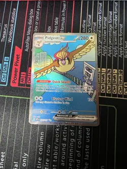 Pokemon TCG 2023 Pidgeot EX 225/197 Special Illustration Obsidian Flames NM - Image 2