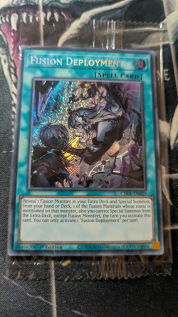Yugioh 1X NM Fusion Deployment - CH01-EN029 - Secret Rare 1st Edition - Image 1