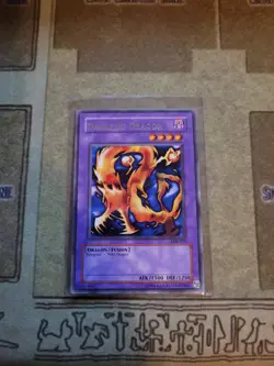 YUGIOH TCG DARKFIRE DRAGON LOB-019 RARE UNLIMITED EDITION 1996 NM - Image 1