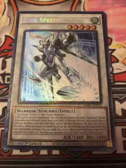 Yugioh Junk Speeder Prismatic Collector's Rare RA01-EN032 1st NM - Image 1