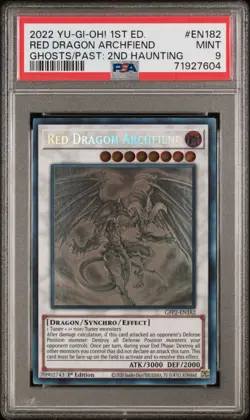 2022 Yu-Gi-Oh! TCG Red Dragon Archfiend #EN182 Ghosts/Past: 2ND Haunting PSA 9 - Image 1