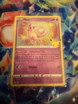 Pokemon TCG Mew Celebrations Holo Rare Card 011/025 Near Mint/Mint Condition - Image 1