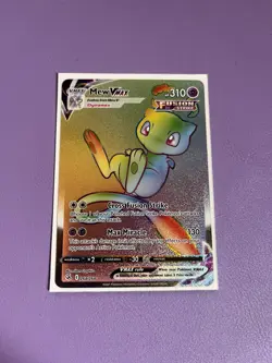 Pokemon Card Mew VMAX Rainbow Secret Rare Holo Fusion Strike 268/264 - Image 1