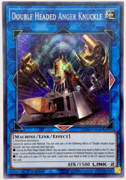 BLHR-EN048 Double Headed Anger Knuckle Secret Rare 1st Ed Near Mint YuGiOh Card - Image 1