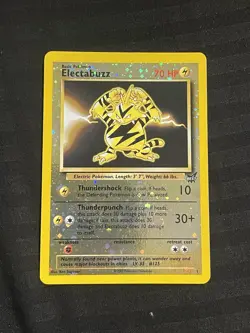 Pokemon TCG Electabuzz 2003 Best of Game Promo Card LP - Image 1