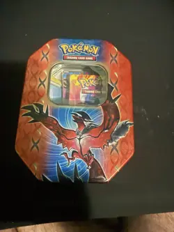 Pokemon yveltal Collectors Tin (opened) With All Cards - Image 1