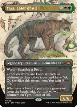 MTG English Ygra, Eater of All (Borderless) NM Foil Bloomburrow - Image 1