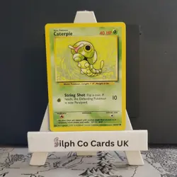 Caterpie 45/102 Base Set 4th Print 1999-2000 Pokemon Card WOTC - Image 1
