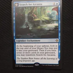 MTG: Ixalan - Search for Azcanta / Azcanta, the Sunken Ruin - Rare - #074 NM - Image 1