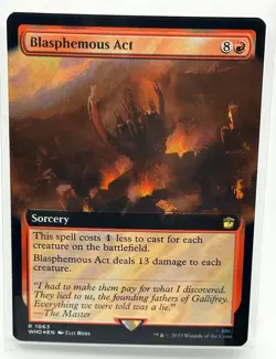 Blasphemous Act (Extended Art) (Surge Foil) Magic MTG Doctor Who (1063) - Image 1