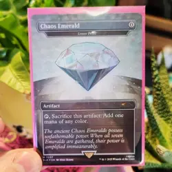 Chaos Emerald White - Lotus Petal - Sonic Secret Lair - MTG Magic the Gathering - Image 1