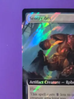 MTG - Sentry Bot - Extended Art - Surge Foil- Free P+P - Image 3