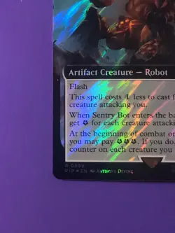 MTG - Sentry Bot - Extended Art - Surge Foil- Free P+P - Image 4