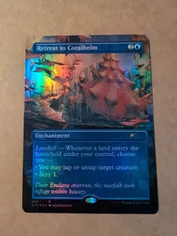 Retreat to Coralhelm (Borderless) Secret Lair Drop Foil - Image 1
