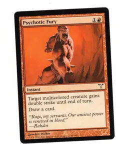 MTG 4X ** PSYCHOTIC FURY ** X4 Dissension - Image 1