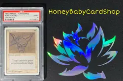 MTG Unlimited Edition 1993 Black Ward PSA 9 Mint Old School 93/94 - Image 4