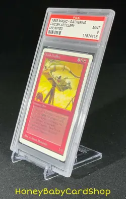 MTG Unlimited Edition 1993 Orcish Artillery PSA 9 Mint Old School 93/94 - Image 3