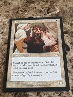 FAITH HEALER Magic MTG Urza's Saga LP - Image 1