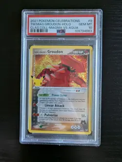 PSA 10 Team Magma's Groudon 9/95 Pokemon Celebrations Classic Collection 2021 - Image 1