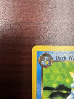 Dark Wartortle 46/82 1st Edition Team Rocket Pokemon 2000 LP - Image 3