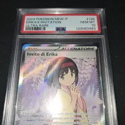 Pokemon PSA 10 Invito Di Erika #196 Full Art 151 2023 Italiano - Image 4