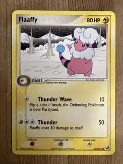 Pokemon TCG Flaaffy EX Unseen Forces 56/115 Regular Common NM - Image 1