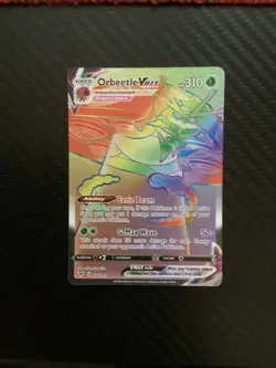 Orbeetle VMAX Secret Rare 186/185 Pokemon Vivid Voltage NM - Image 1