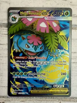 Pokemon MEGA VENUSAUR EX 155/132 - Mega Evolution - ULTRA RARE FULL ART!! - Image 1