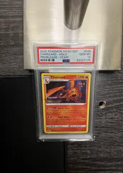 Pokemon Vivid Voltage Staff Promo Charizard PSA 10 Graded - Image 3