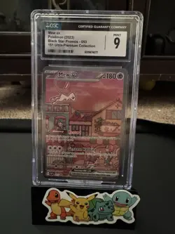 Mew ex Pokemon (2023) Black Star Promos - 053 151 Ultra-Premium Collection CGC 9 - Image 1