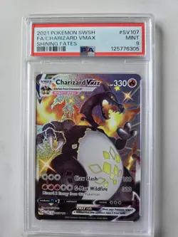 1x V1035: 2021: FA/CHARIZARD VMAX: SV107/SV122: SHINING FATES: PSA 9: MINT - Image 2