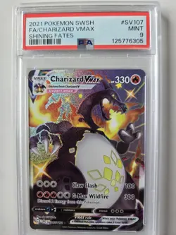 1x V1035: 2021: FA/CHARIZARD VMAX: SV107/SV122: SHINING FATES: PSA 9: MINT - Image 3