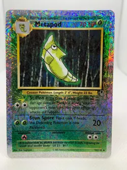 Metapod Reverse Holo Foil 54/110 2002 Pokemon Legendary Collection - Image 1