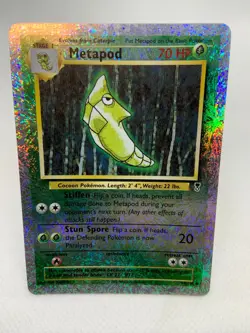 Metapod Reverse Holo Foil 54/110 2002 Pokemon Legendary Collection - Image 3