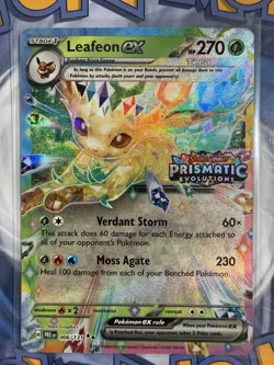 Pokemon TCG Leafeon EX Prismatic Evolutions 006/131 Stamped Promo Near Mint - Image 3