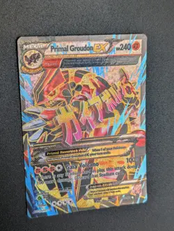Pokemon M Primal Groudon EX 151/160 Ultra Rare Holo Mega Primal Clash - Image 2